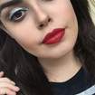 #delineadoglitter #glitter #delineado #batomvermelho