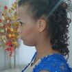 Penteado cachos soltos
