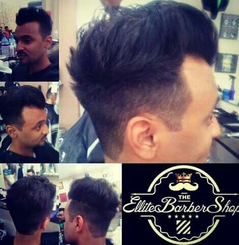 Corte desconectado com movimento , laterais em degradê. cabelo barbeiro(a)