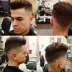 Razor fade pompadour classic