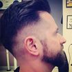 Razor Fade pompadour.