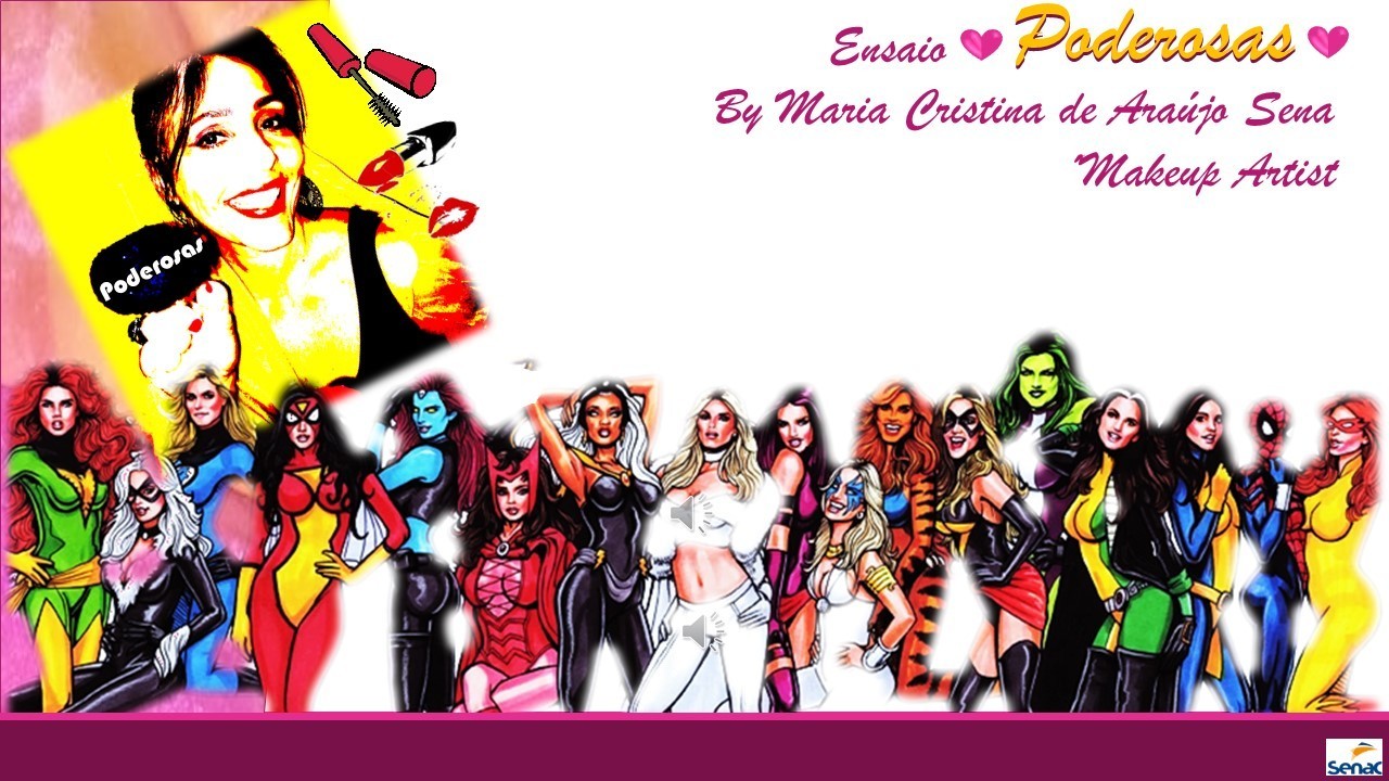 #ensaiopoderosas #meubook

Contextualizando... 

De alguma forma, toda mulher exerce seu “poder” na hora de tomar decisões. Para isso, conta com a ajuda Divina para que essas “escolhas difíceis” sejam sábias e definitivas. Quase sempre, são regadas por muitas lágrimas e dolorosas “renúncias”. 

Esse “poder de decisão” a torna FORTE e PODEROSA, pois é Deus quem a capacita. Sendo assim, esse job propõe a valorização dessa “força interior” através de makeups inspirados nas “superpoderosas” dos quadrinhos para revelar a beleza dessa “grande mulher”, escondida numa aparência  frágil e longe de revelar seu GRANDE POTENCIAL. 

Viaje nessa ideia e descubra qual “PODEROSA” você se identifica.

#mariacristinamakeupartist #makeupoforever #makeupartist
 maquiagem maquiador(a)