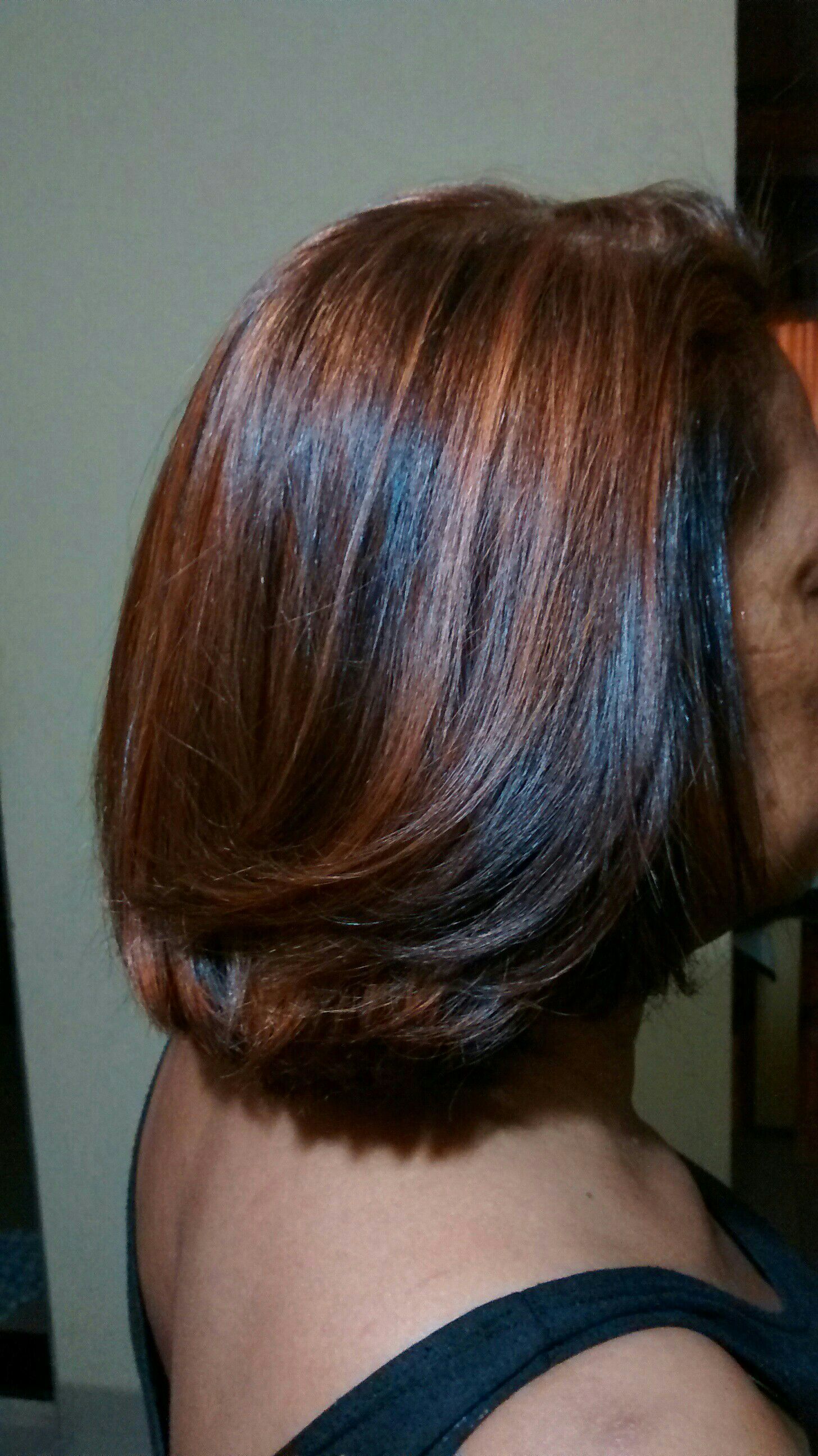 Luz acobreadas. cabelo cabeleireiro(a)