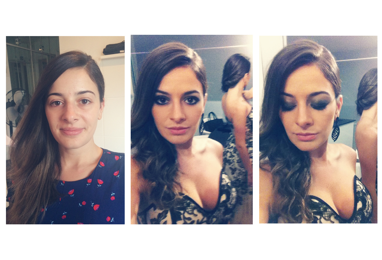 Antes e depois - maquiagem e penteado. #nataliafragamakeup maquiagem maquiador(a)