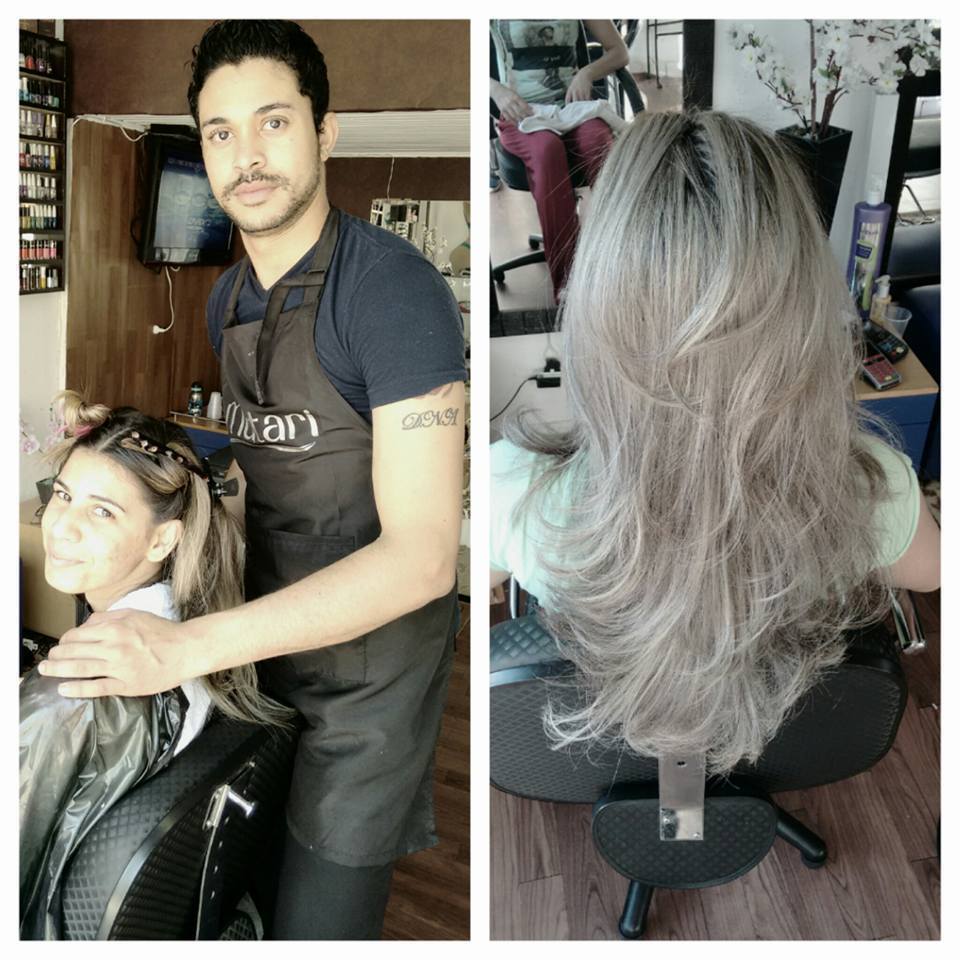 Tons de loiros uniformes cabelo