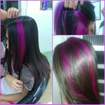violet colored hair