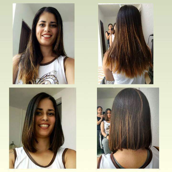 Progressiva 3D e corte chanel cabelo cabeleireiro(a) designer de sobrancelhas