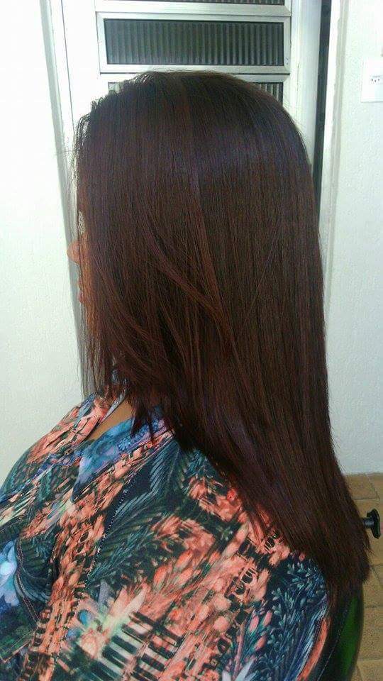 Brown Red intense  cabelo cabeleireiro(a) designer de sobrancelhas