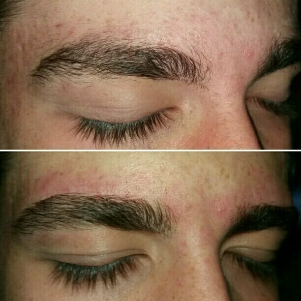 Sobrancelhas masculinas utilizando depilação egípcia. Mantendo os traços fortes sem afinar. micropigmentador(a) dermopigmentador(a) outros