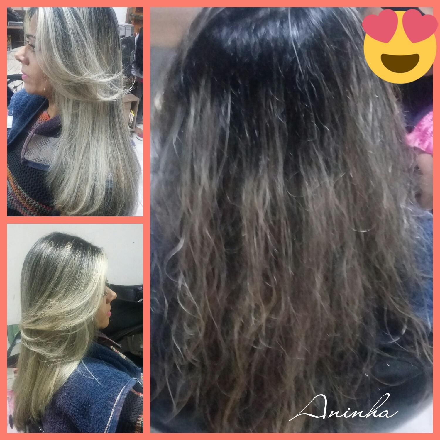 Ombré hair e escova  cabelo cabeleireiro(a) designer de sobrancelhas maquiador(a)