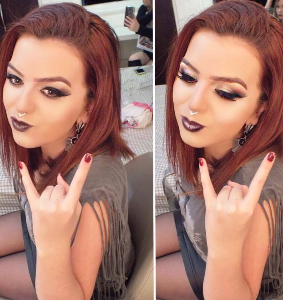 Make dark diagonal. maquiagem maquiador(a) cabeleireiro(a)