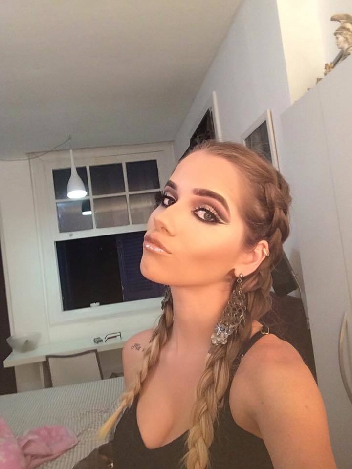 Trança boxeadora e Make Cut Crease maquiagem maquiador(a) cabeleireiro(a)