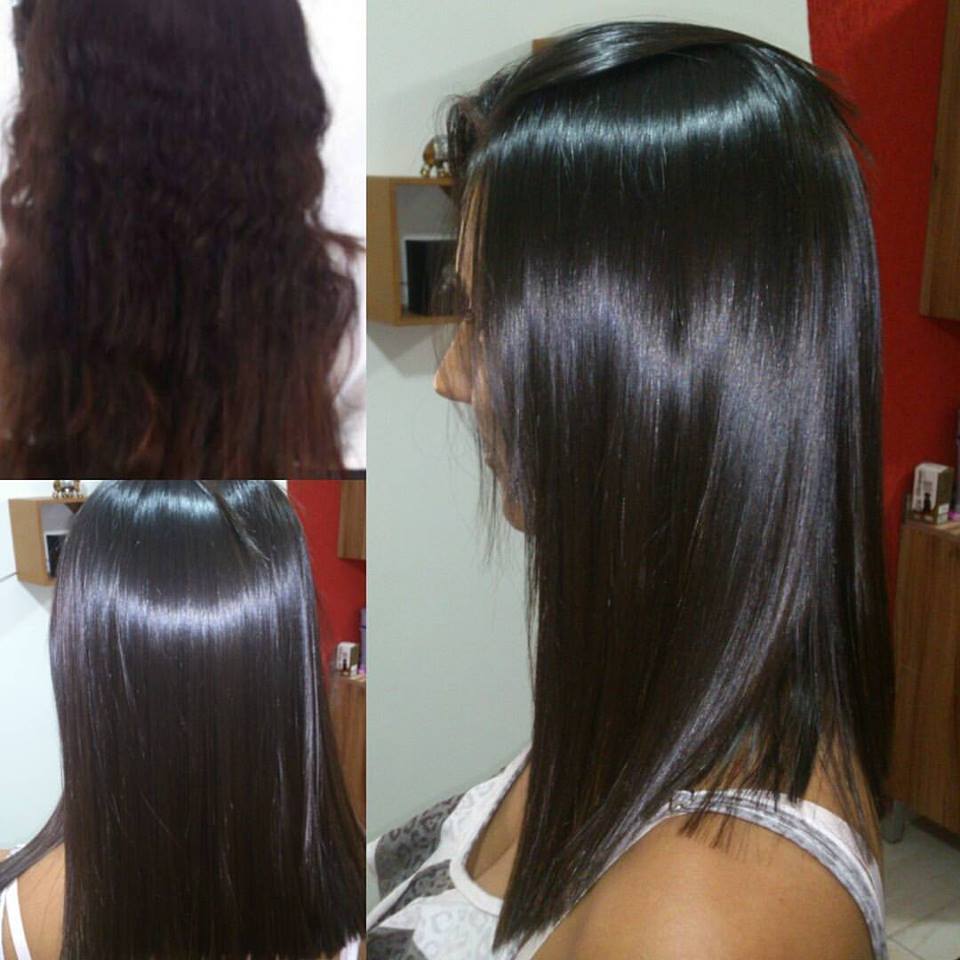 Progressiva, alinhamento nos cabelos. cabelo