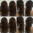Ondulação e penteado, versão de trança romana. #penteados #trança #cabelosondulados #messyhair