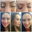 Modelo Daniela.
Aplicação de Glitter e Pigmento com cílios postiços