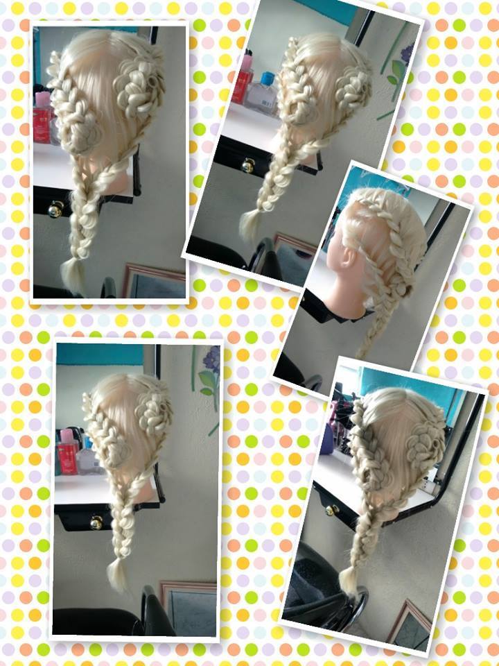 #trança #flor cabelo cabeleireiro(a)