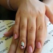 nail-art com esmalte rosa