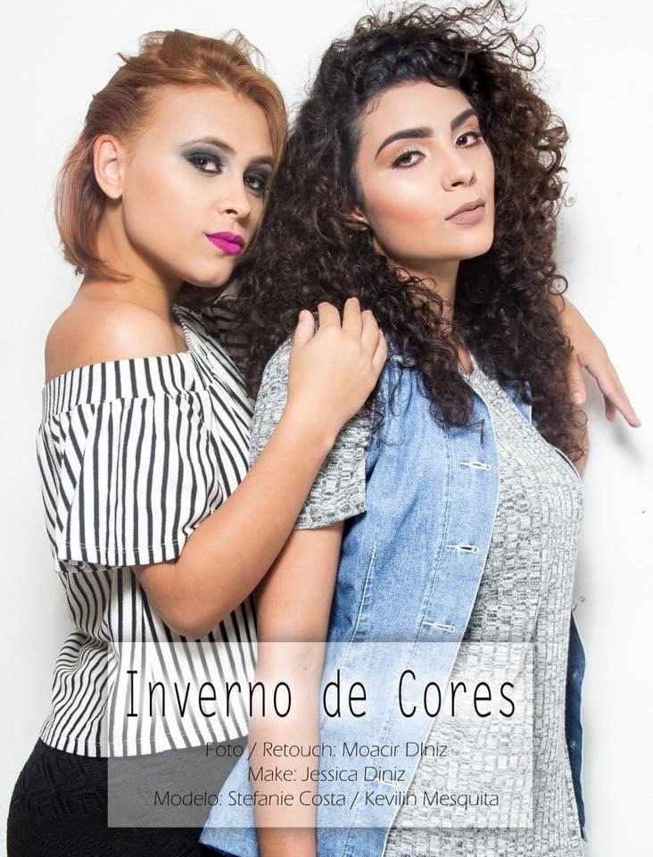 Tutorial de Maquiagem: Inverno de cores  Modelo: Kevivllin Mesquita e Stefanie Foto: Moacir Diniz Make: Jéssica Diniz maquiagem maquiador(a) docente / professor(a)