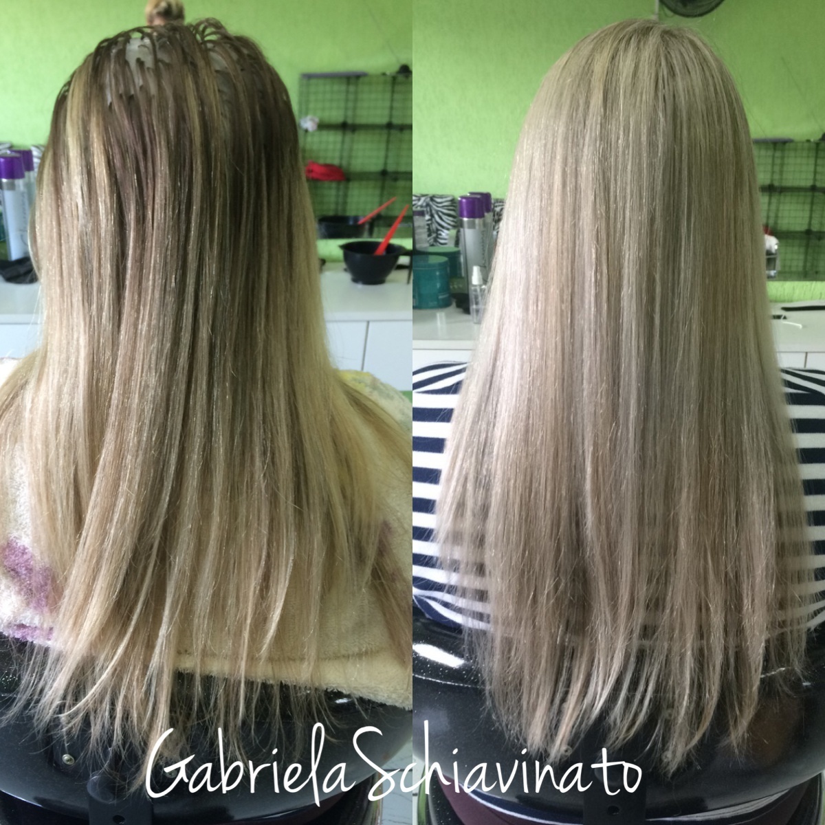 Retoque de raiz em um cabelo loiro natural alcançando o loiro platinado de acordo com o gosto da cliente!  cabelo cabeleireiro(a) designer de sobrancelhas