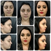 Maquiagem sexy. Olho tudo, com Smokey Eyes e boca tudo. 