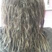 Antes...cabelo bem rebelde.