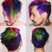 Rainbow hair para Juliano Ferrari