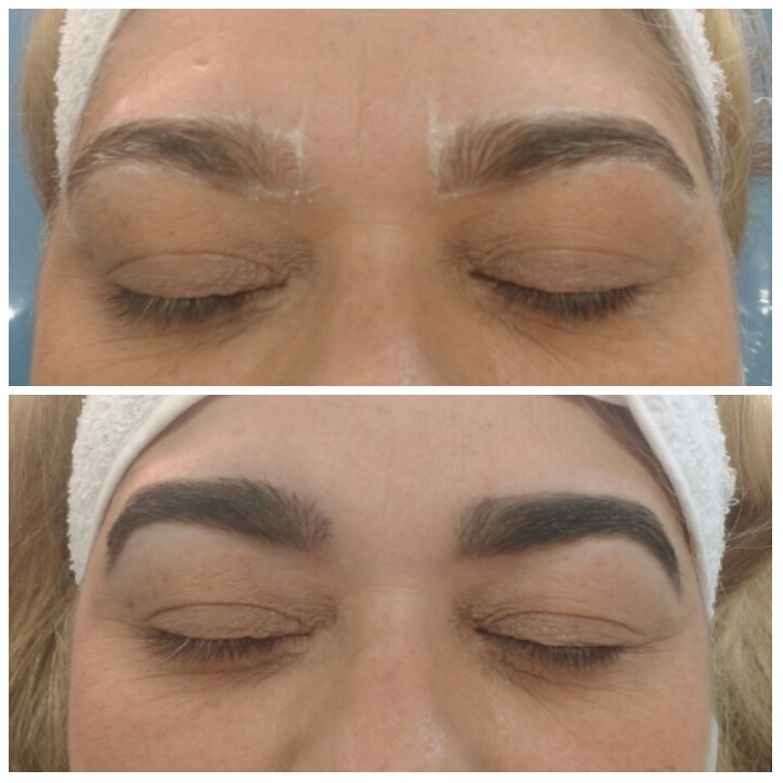 Pêlos brancos...Antes e depois com tinta para sobrancelha! outros manicure e pedicure designer de sobrancelhas outros