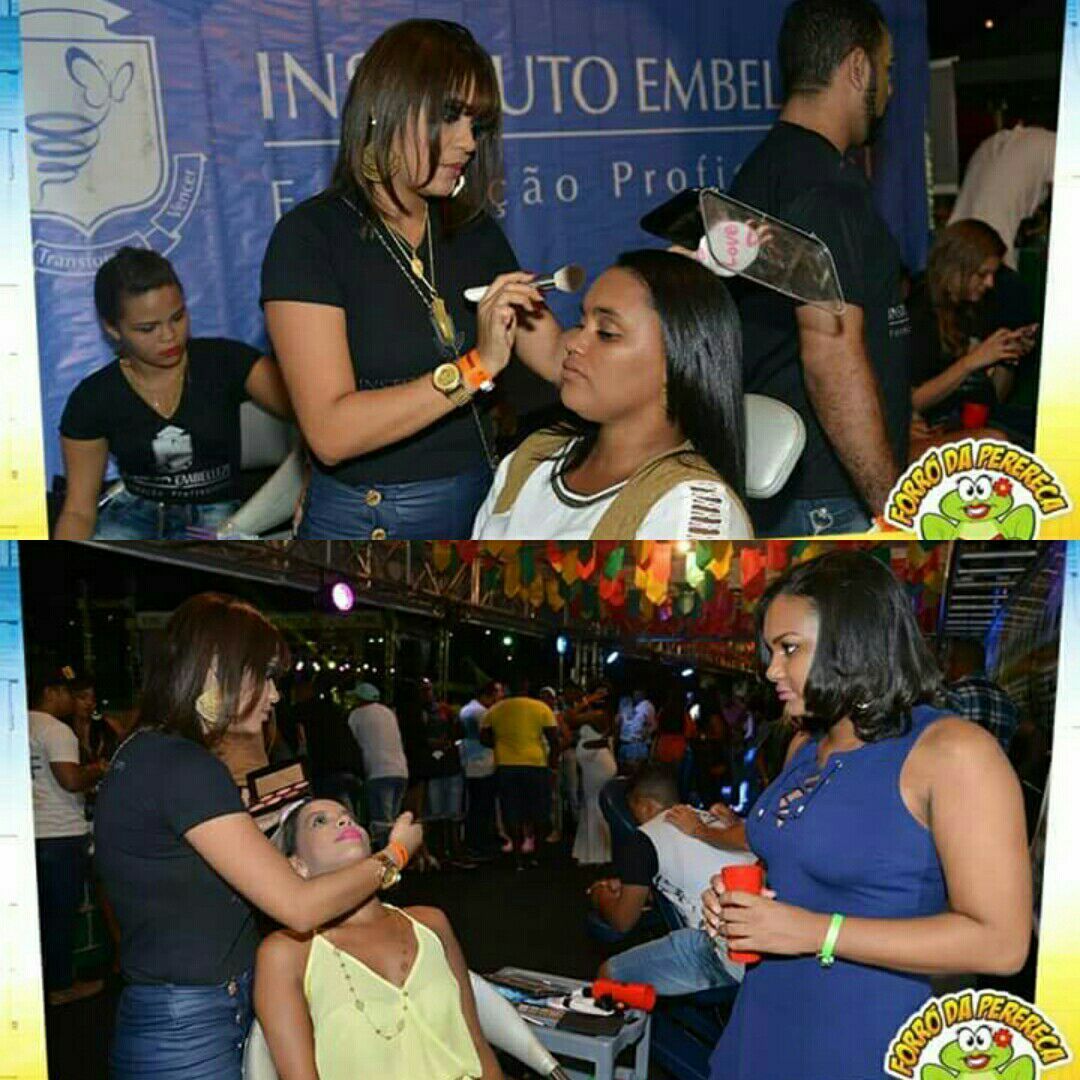 Trabalho que foi feito em um evento da cidade de Candeias. maquiagem maquiador(a)