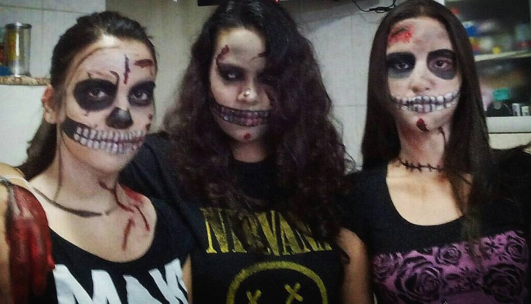 Make artística #ZumbieWalk #NaoÉLente maquiagem designer de sobrancelhas micropigmentador(a) dermopigmentador(a) maquiador(a) depilador(a) estudante (esteticista)