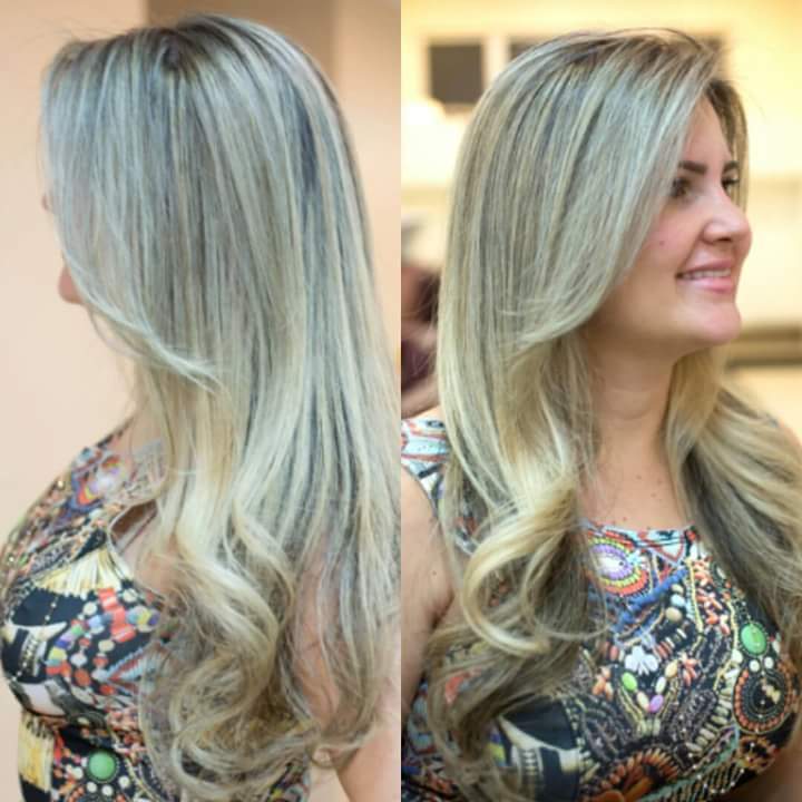 Power Blond en tom de pérola  cabelo cabeleireiro(a)