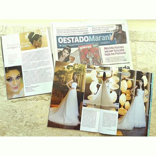 Produção de noivas para o Jornal O Estado do Maranhão  cabelo cabeleireiro(a)