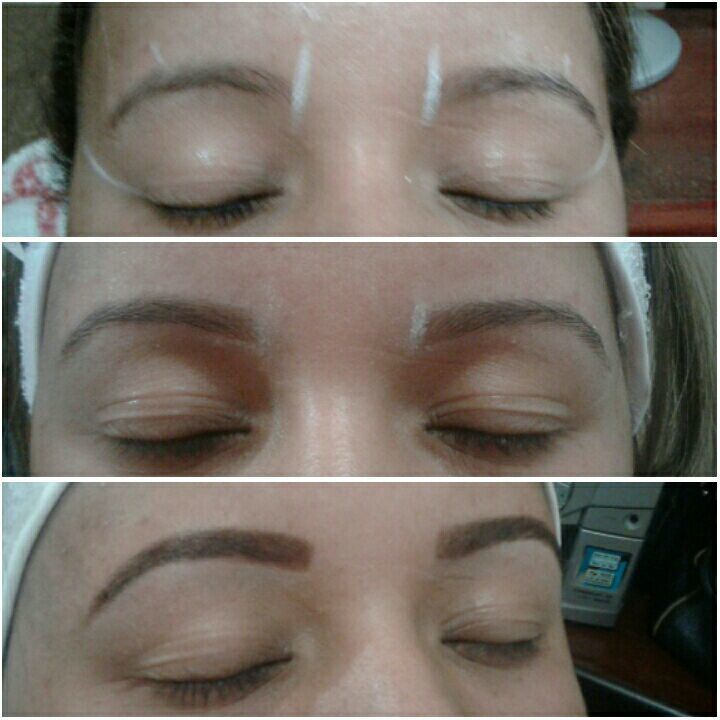 Cliente em recuperação de fios... Há pouco mais de um mês atrás não tinha quase pêlo nenhum. Fotos do dia 17/09/16. #designerdesobrancelhas outros manicure e pedicure designer de sobrancelhas outros