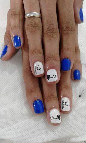 Unhas Decoradas fé!! #brunanails #nailsdecorated #fé #Deusacimadetudo unha designer de sobrancelhas manicure e pedicure