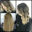 Fiz a técnica da buchinha pra devolver o fundo natural, usando color touth 4/0 e 6/0 com emulsão de 1,9 com pausa de 20 mints. E depois descolori usando blond da Wella com o ox20 desfiando e marcando alguns pontos de luz. E finalizando com uma técnica de babyliss chamado messy