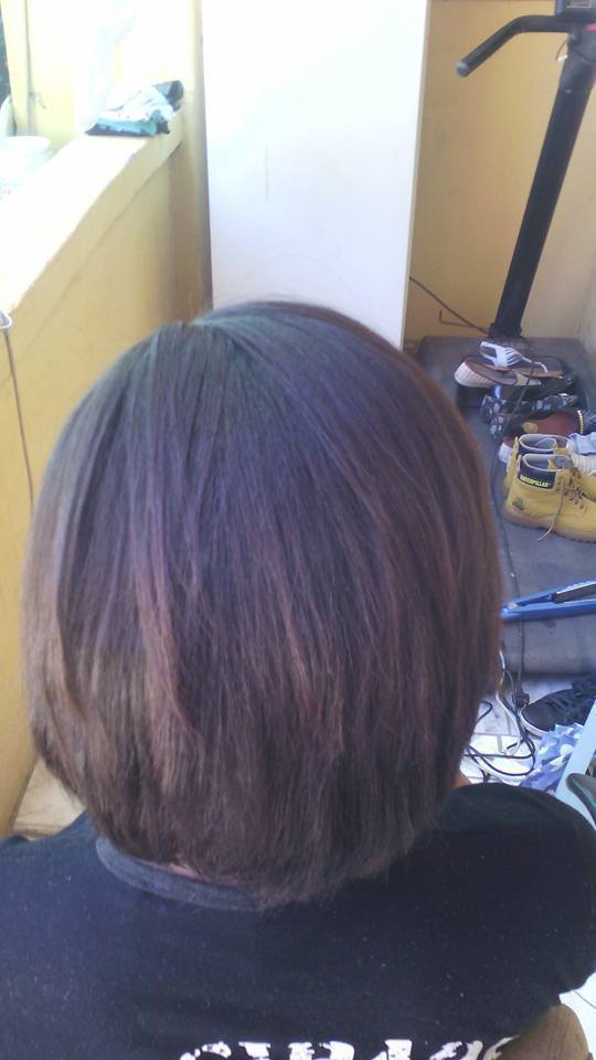 foto do cabelo pós progressiva cabelo escovista manicure e pedicure auxiliar cabeleireiro(a)