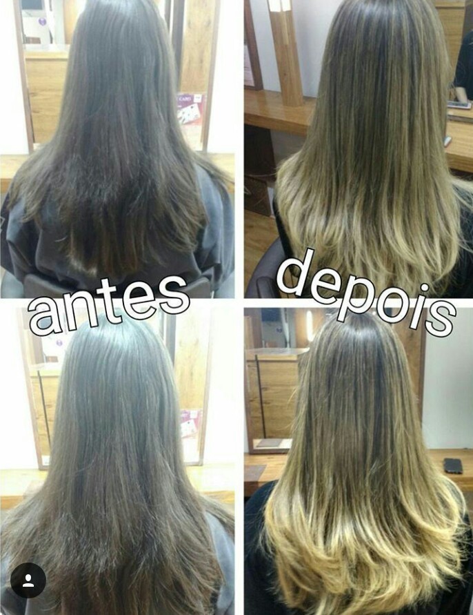 Ombré hair dourado #coresquentes #ombrehair cabelo cabeleireiro(a)