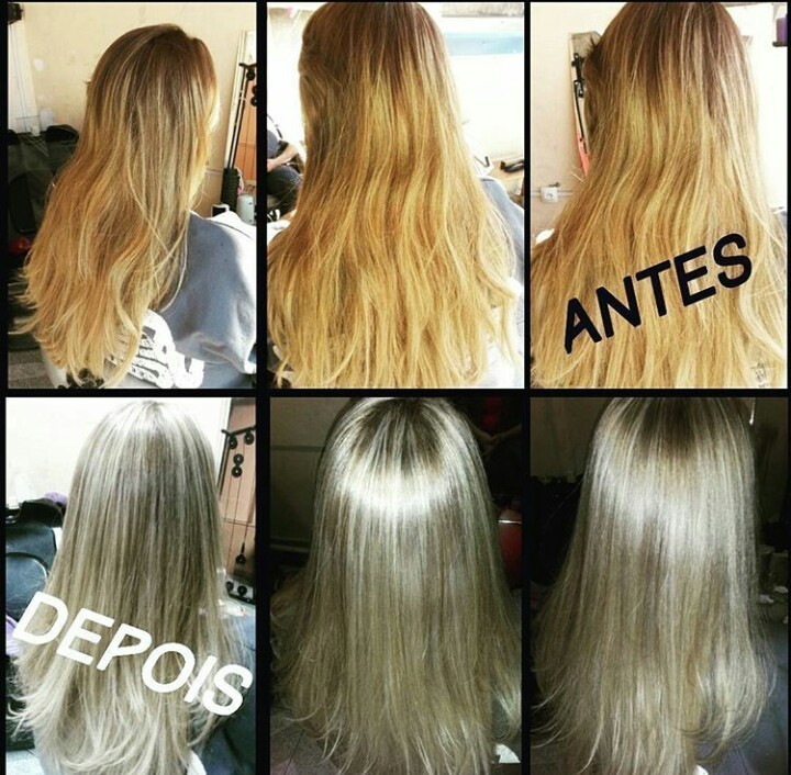 Transformação: luzes acizentadas #reflexo  #loiros #hair cabelo cabeleireiro(a)