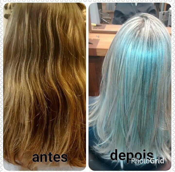 Transformação: loira amo #reflexo #coresfrias #loiroacizentado  cabelo cabeleireiro(a)