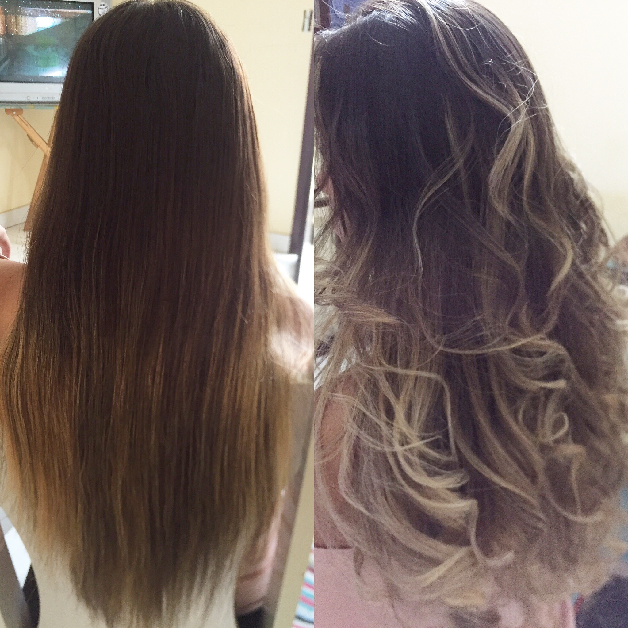 antes x depois #ombrehair #perolablond #loiro #mechas #top #bythiagoseguetto cabelo auxiliar cabeleireiro(a)