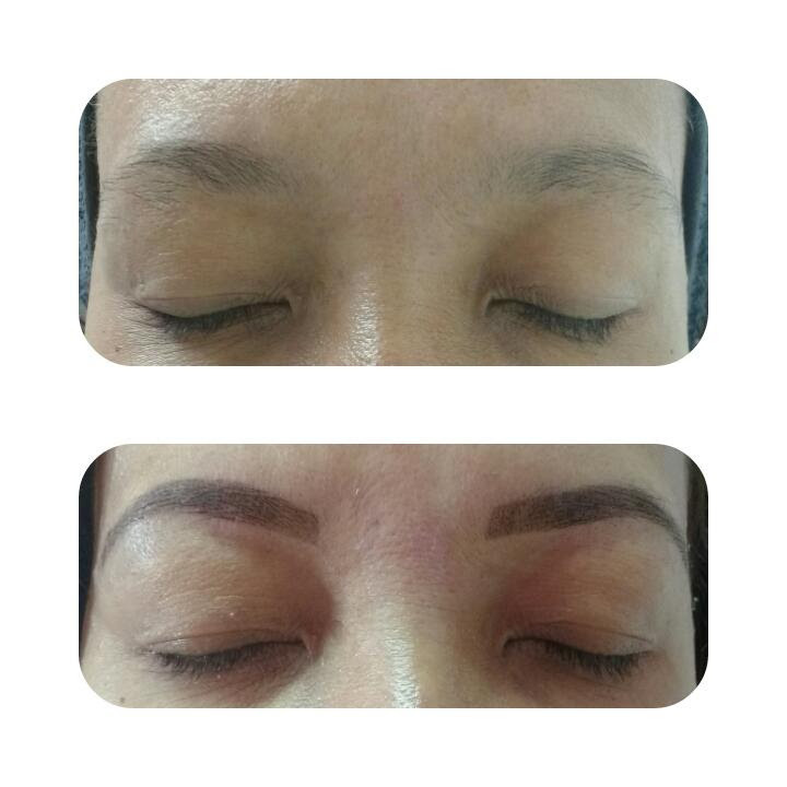 Antes /depois Design de sobrancelhas com henna 
 esteticista micropigmentador(a) designer de sobrancelhas depilador(a)