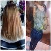 #antes #depois Cor e Alonagamento mega hair, fio a fio em queratina.