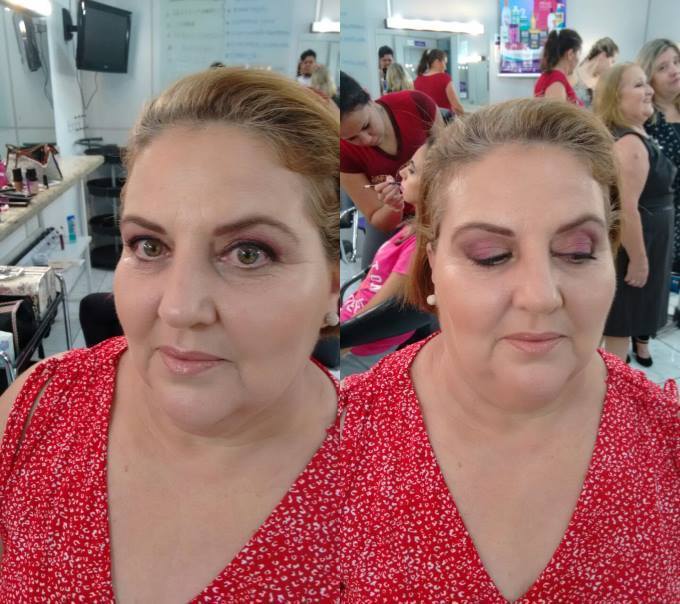 Pele madura , make suave em tons de marsala maquiagem maquiador(a) designer de sobrancelhas