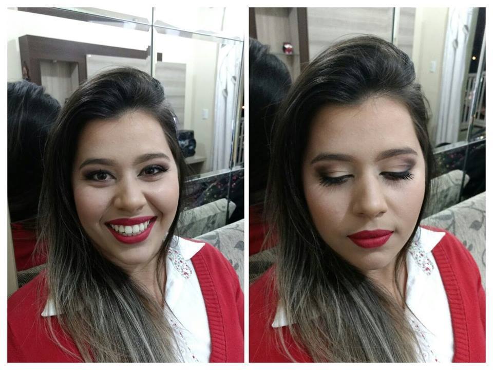 Esfumado em tons neutros sem marcação, olhos abertos e fechados maquiagem maquiador(a) designer de sobrancelhas