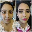 Antes e depois esfumado em tons neutros