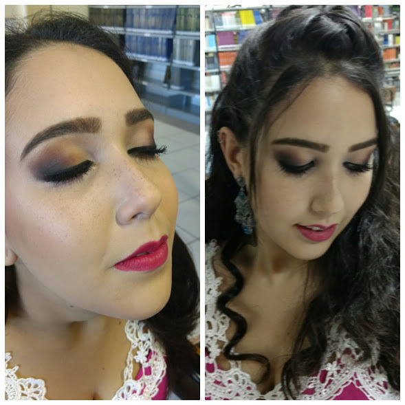 Esfumado em tons de marrom maquiagem maquiador(a) designer de sobrancelhas