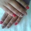 Unha vermelha com nude , batimentos cardíacos a gosto da cliente ! 
