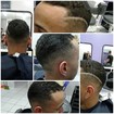 Corte degrade com razor lateral.