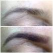 Antes e depois design de sobrancelhas e henna.