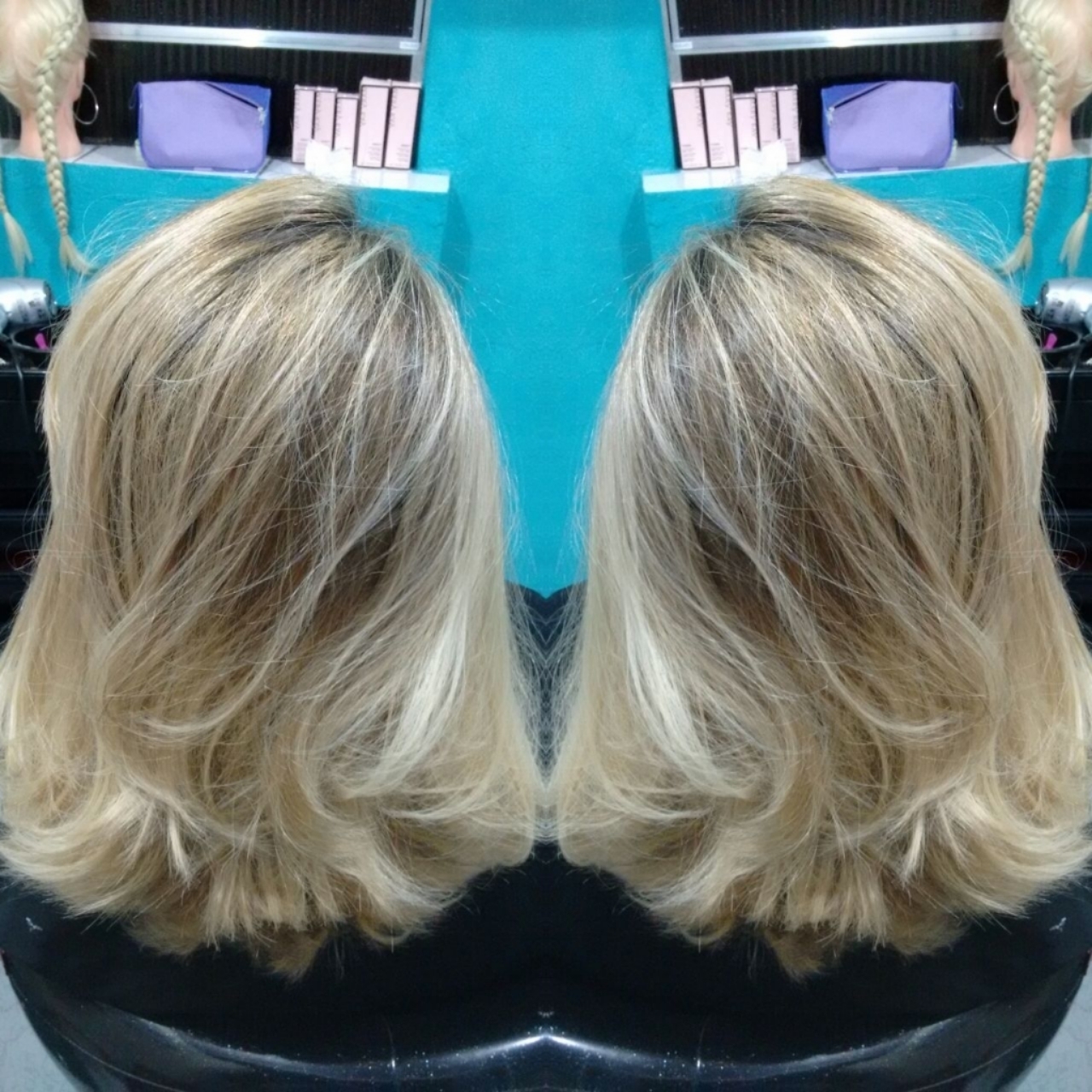 Mechas fio a fio cabelo cabeleireiro(a)