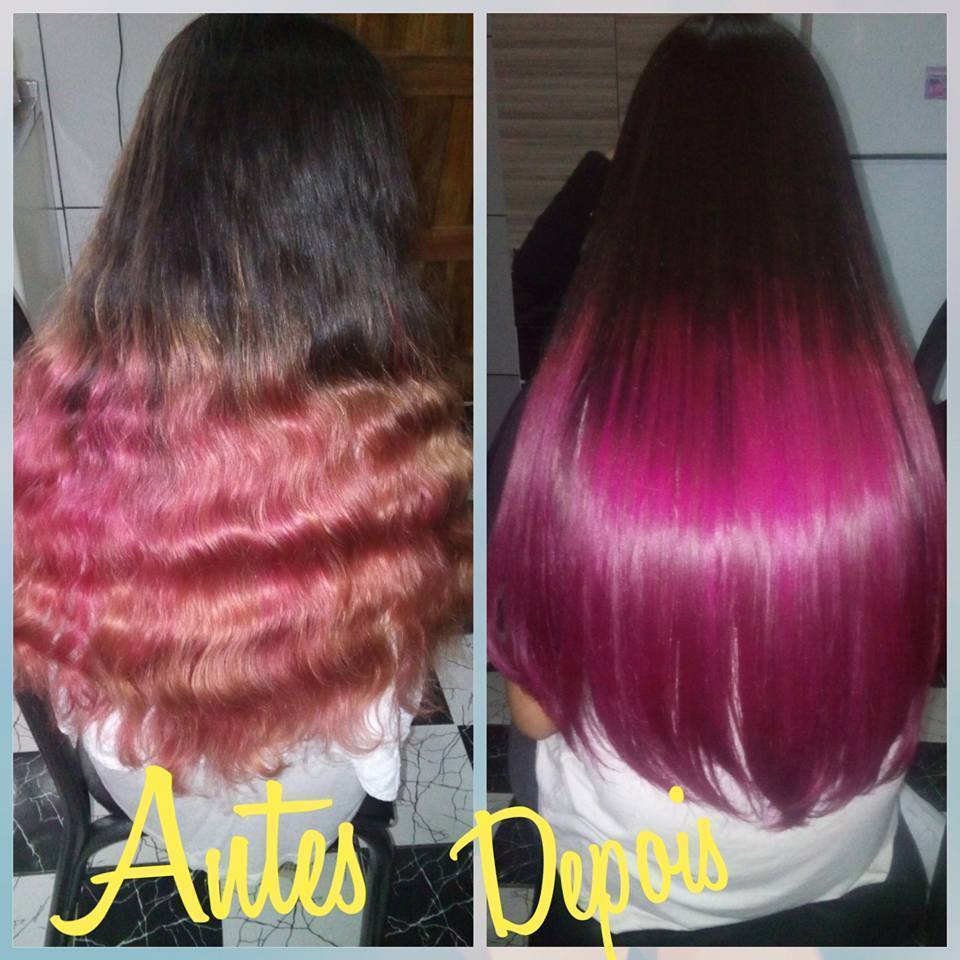 nessa cliente trabalhei com ombré hair,correcao de cor e reconstrucao dos fios cabelo cabeleireiro(a) designer de sobrancelhas